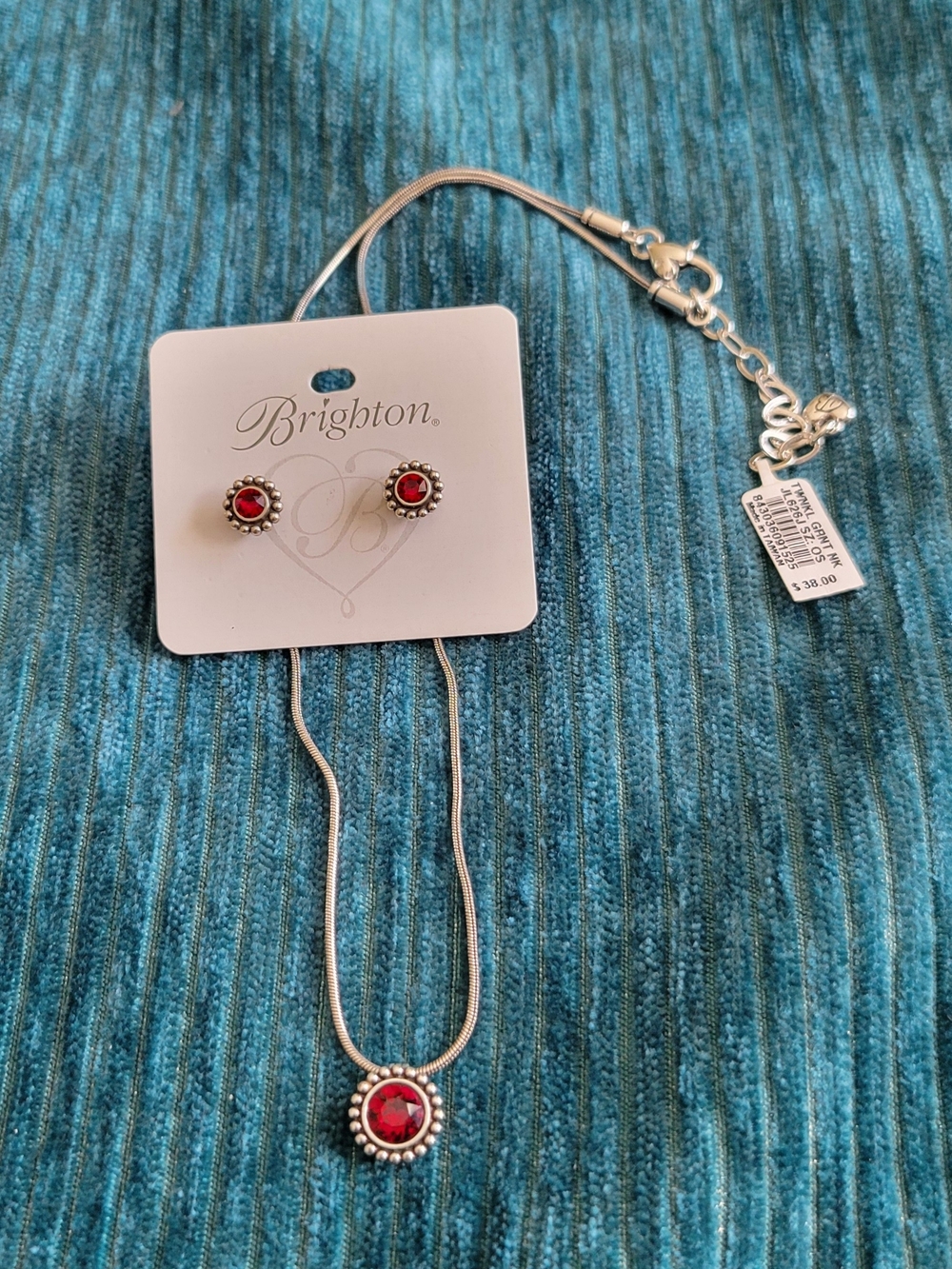 Brighton Twinkle Birthstone Necklace and Earrings Set